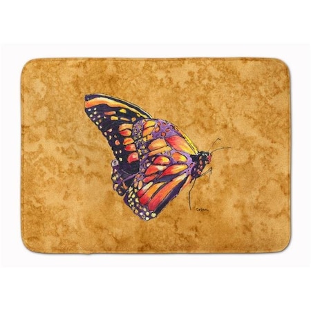 Carolines Treasures Carolines Treasures 8858RUG Butterfly on Gold Machine Washable Memory Foam Mat 8858RUG